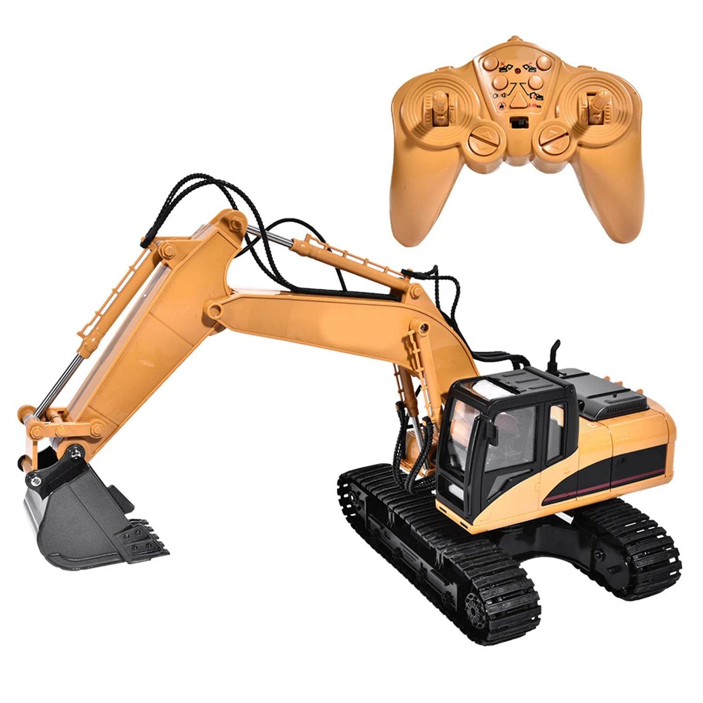 RC Ultimate 15-Channel Remote Control Excavator Truck - 1/14 Scale Fun! - ToylandEU