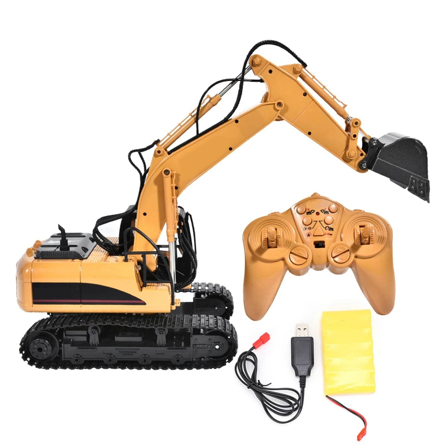 RC Ultimate 15-Channel Remote Control Excavator Truck - 1/14 Scale Fun! - ToylandEU