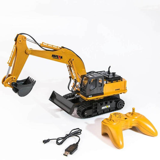 RC Ultimate 1510 11CH Remote Control Excavator with 680° Rotation & LED Lights - ToylandEU