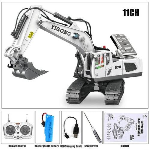 RC Ultimate 2.4GHz 8-Channel RC Excavator Toy - Fun for All Ages! - ToylandEU