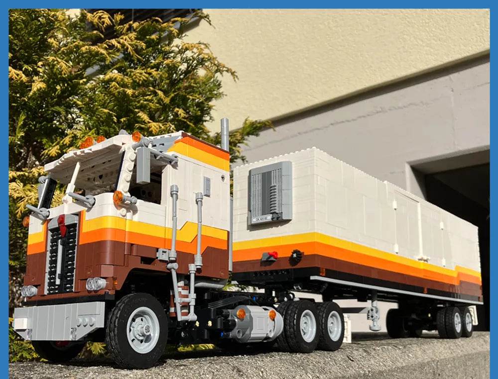 RC Ultimate MOC RC Kenworth K100 Tractor Set 1658 PCS Building Bricks MOC - ToylandEU