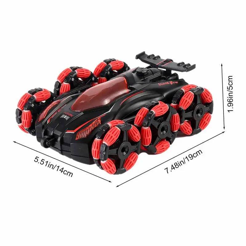 RC Ultimate Six-Wheel Stunt RC Car with LED Lights for Kids Ages 6-12 - ToylandEU
