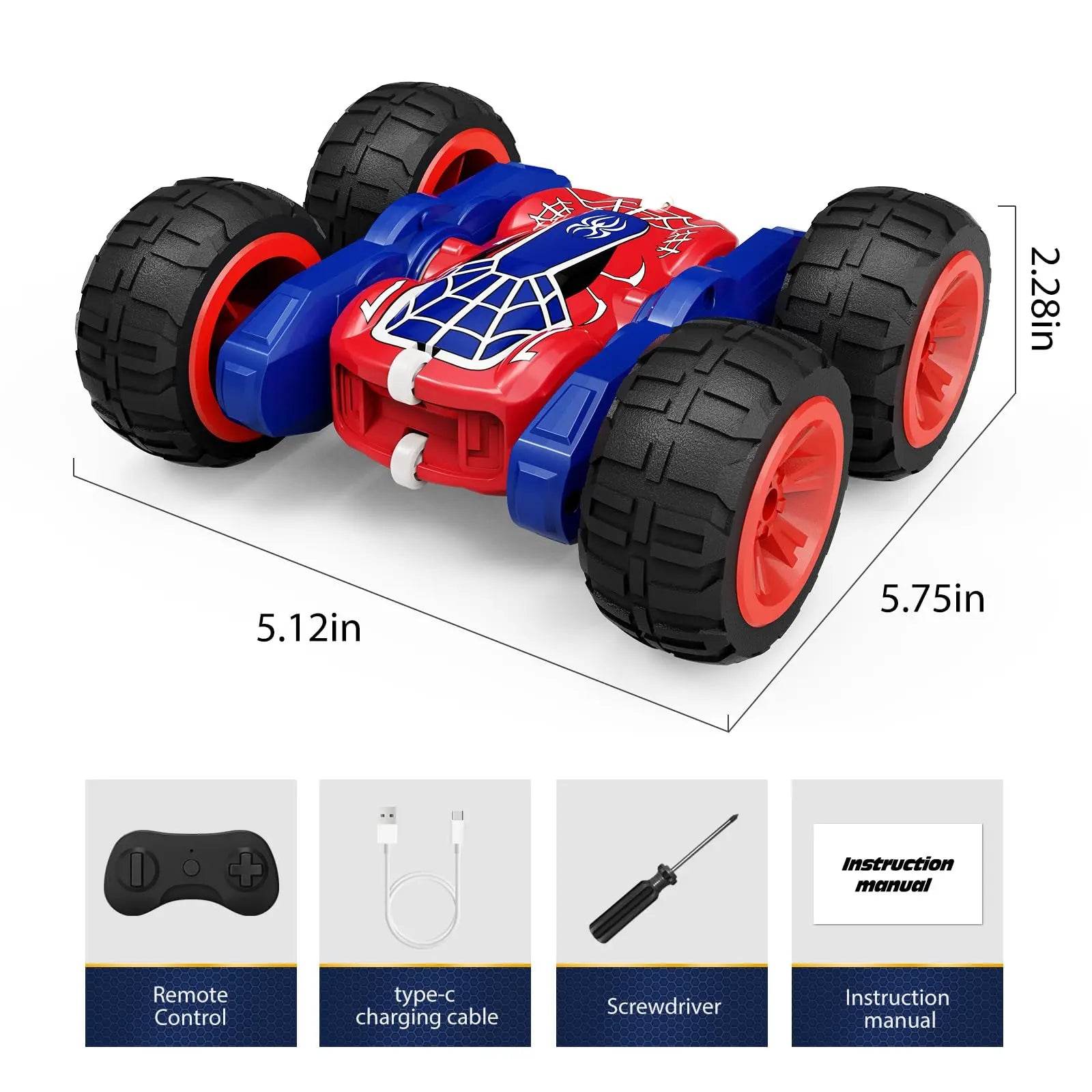 RC Ultimate Stunt Spider RC Car for Kids – 4WD, 360° Flips & Type-C Charge - ToylandEU