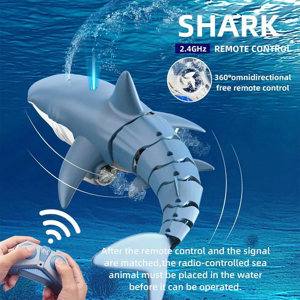 RC Underwater Adventure: Remote-Control Shark Robot Toy for Kids - ToylandEU