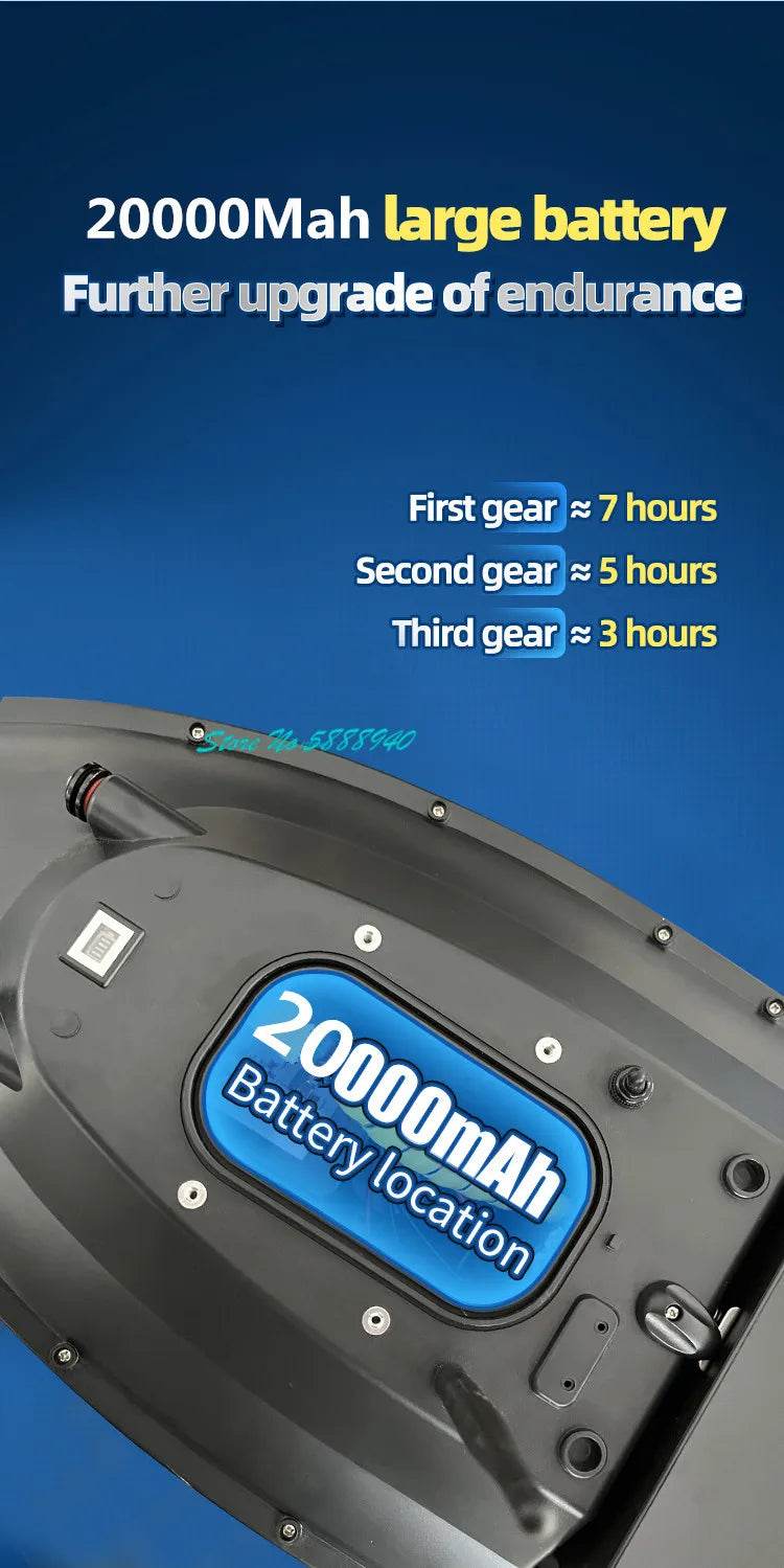 RC Upgraded 600M GPS Remote Control Fishing Bait Boat with Auto Return & Solenoid Valve - 55CM, 2.5KG - ToylandEU