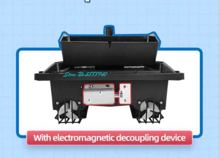 RC Upgraded 600M GPS Remote Control Fishing Bait Boat with Auto Return & Solenoid Valve - 55CM, 2.5KG - ToylandEU