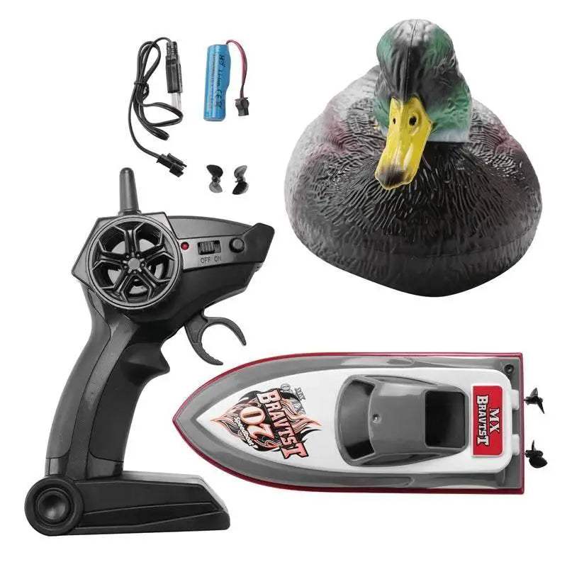  RC V201 Remote Control Duck Boat - 2.4GHz Waterproof RC Toy for Pool and Garden Use -  ToylandEU™