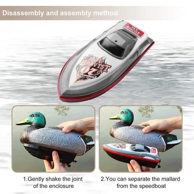  RC V201 Remote Control Duck Boat - 2.4GHz Waterproof RC Toy for Pool and Garden Use -  ToylandEU™