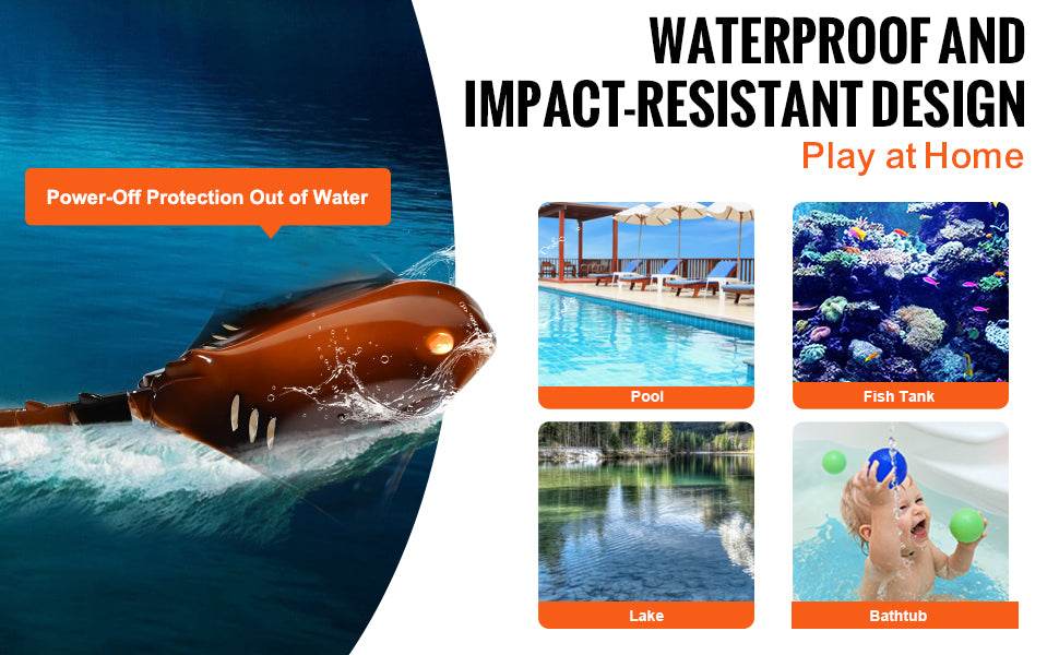 RC VEVOR Manta Ray RC Boat - 2.4G Remote Control Water Simulation Toy for Kids, Perfect Birthday Gift! - ToylandEU