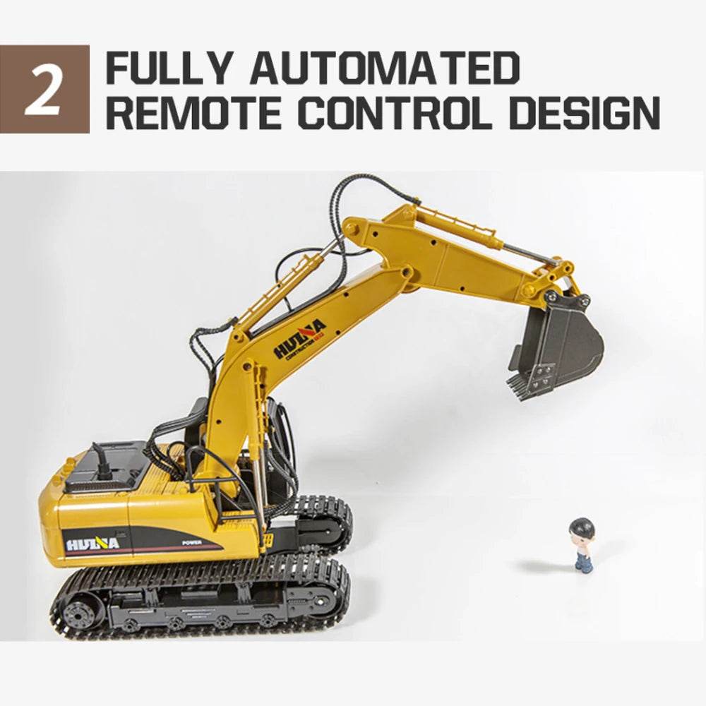 RC Versatile 15CH RC Excavator Truck Toy - Remote-Controlled, 1/14 Scale Heavy-Duty Construction Vehicle - ToylandEU