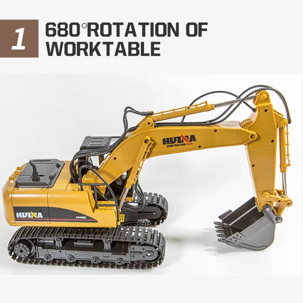 RC Versatile 15CH RC Excavator Truck Toy - Remote-Controlled, 1/14 Scale Heavy-Duty Construction Vehicle - ToylandEU