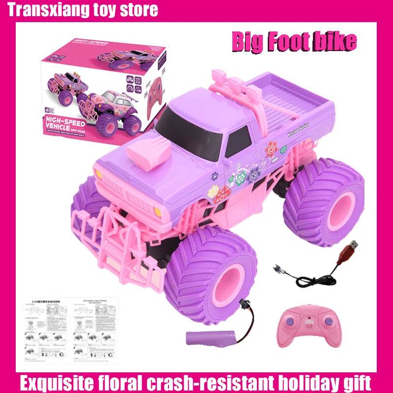 RC Vibrant Pink Off-Road Remote Control Car for Adventurous Kids - ToylandEU