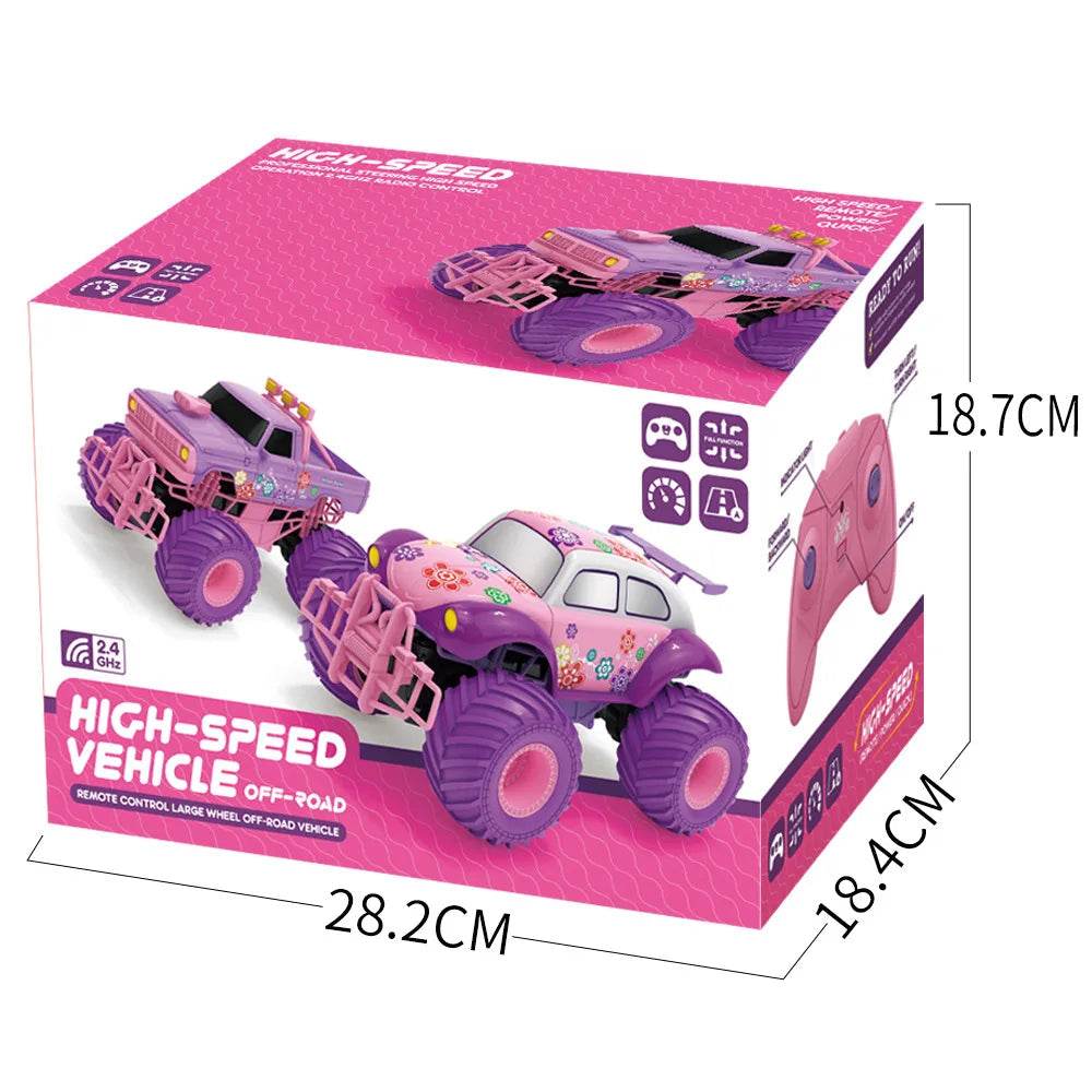 RC Vibrant Pink Off-Road Remote Control Car for Adventurous Kids - ToylandEU