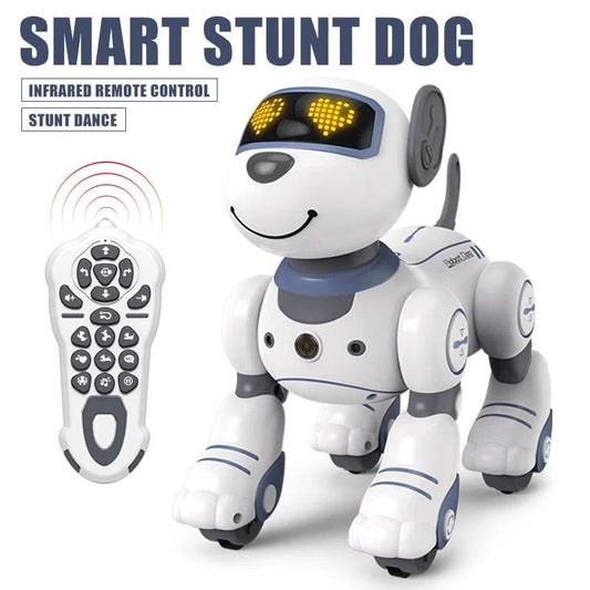 RC Voice-Controlled Stunt Dog RC Robot Toy with Touch-Sense Tech - ToylandEU