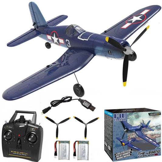 RC Volantexrc F4U Corsair 400mm Wingspan Remote Control Aerobatic RC Fighter Plane with 2.4G 4CH EPP Foam Design - ToylandEU