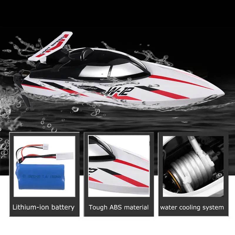 RC WL 912-A High-Speed RC Racing Boat - 35KM/H Remote Control Speedboat with Capsize Protection - Perfect Gift for Boys and Kids - ToylandEU