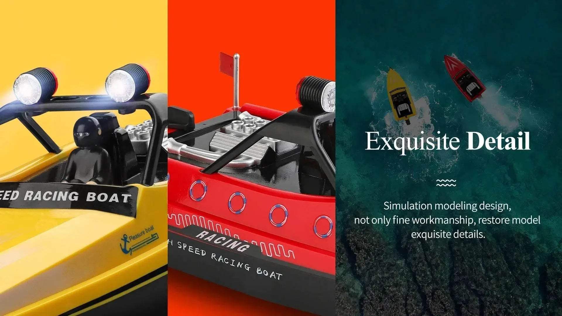  RC WL917 High-Speed RC Boat - 2.4G Electric Waterproof Remote Control Speedboat for Boys -  ToylandEU™