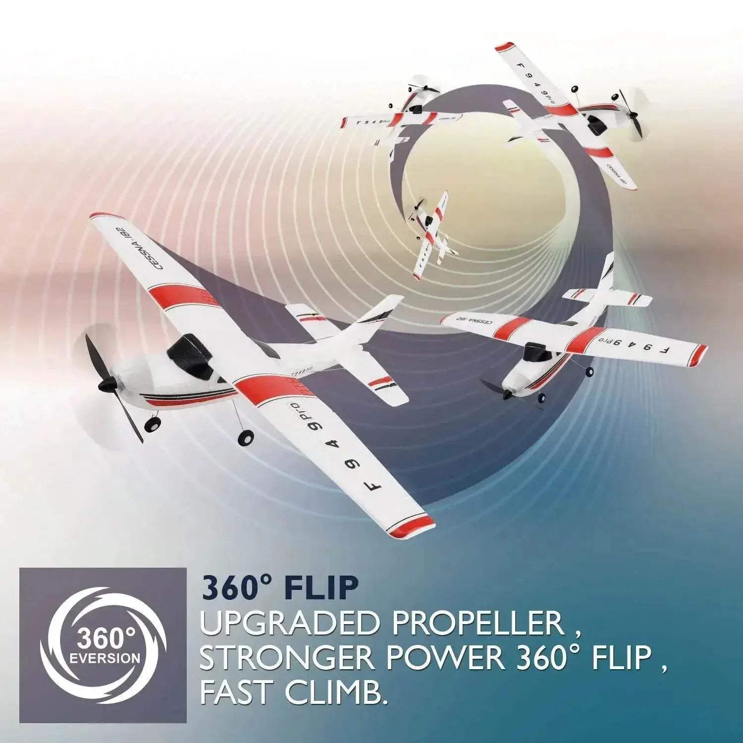  WLtoys F949S 3Ch RC Airplane with Gyroscope - Ready-to-Fly Outdoor  -  ToylandEU™