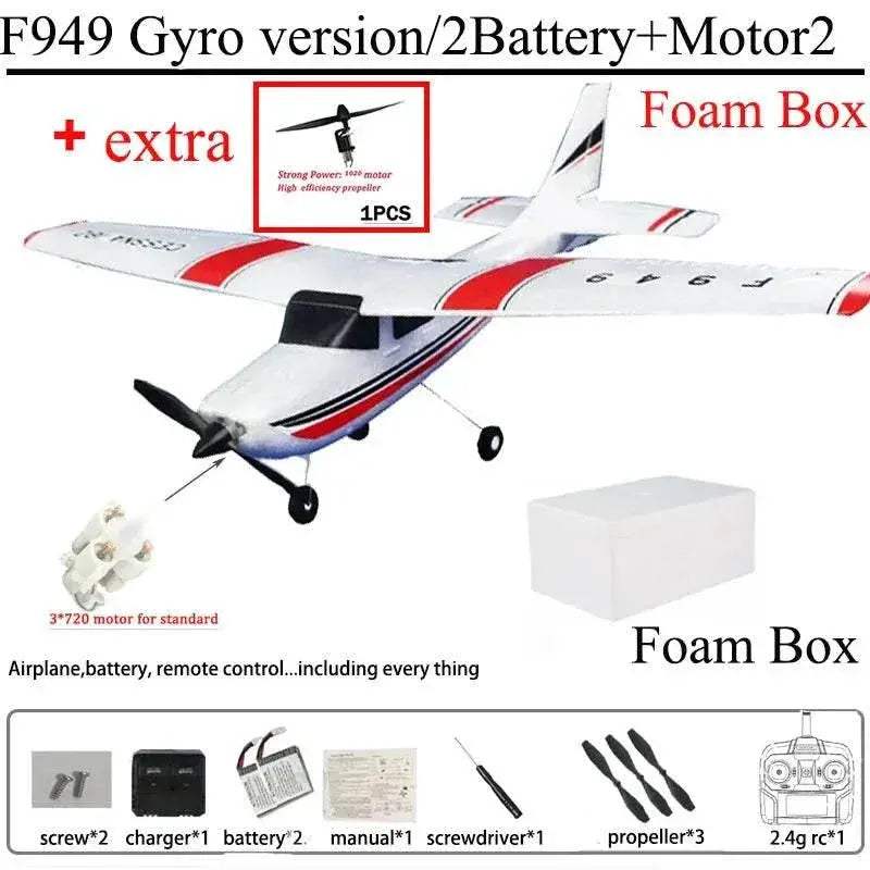 WLtoys F949S 3Ch RC Airplane with Gyroscope - Ready-to-Fly Outdoor  -  ToylandEU™