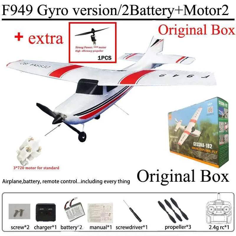  WLtoys F949S 3Ch RC Airplane with Gyroscope - Ready-to-Fly Outdoor  -  ToylandEU™