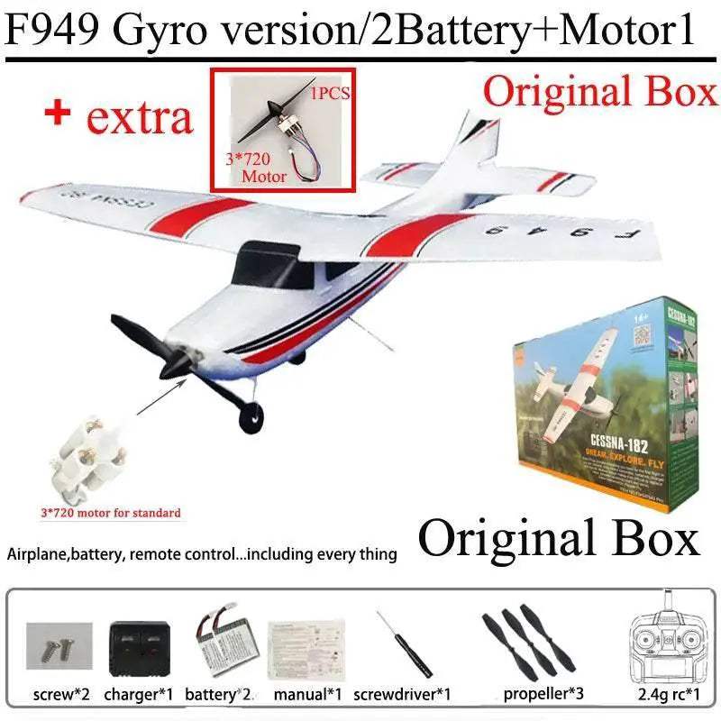  WLtoys F949S 3Ch RC Airplane with Gyroscope - Ready-to-Fly Outdoor  -  ToylandEU™