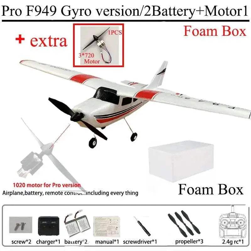  WLtoys F949S 3Ch RC Airplane with Gyroscope - Ready-to-Fly Outdoor  -  ToylandEU™