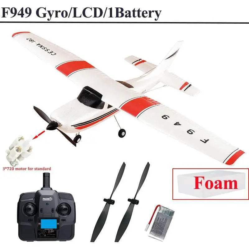  WLtoys F949S 3Ch RC Airplane with Gyroscope - Ready-to-Fly Outdoor  -  ToylandEU™