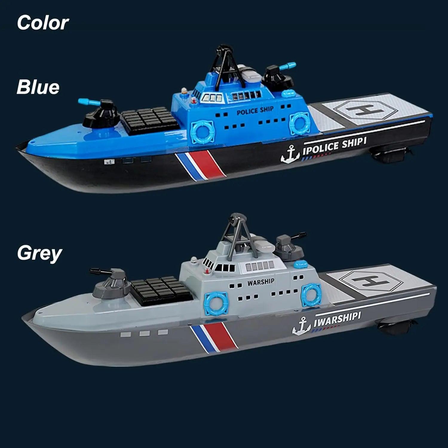  RC Warship 22in 56cm Length 8WD 2.4G LED | Toylandeu™ 