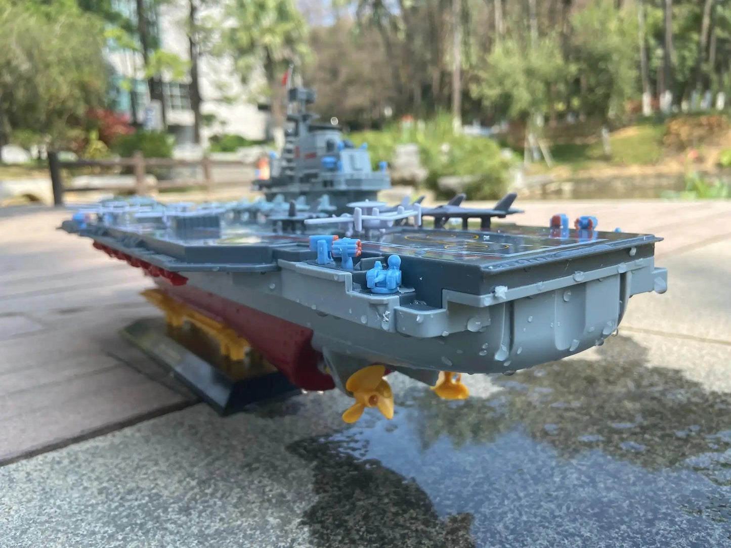  RC Warship Aircraft Carrier Boat Battery Powered Hull -  ToylandEU™