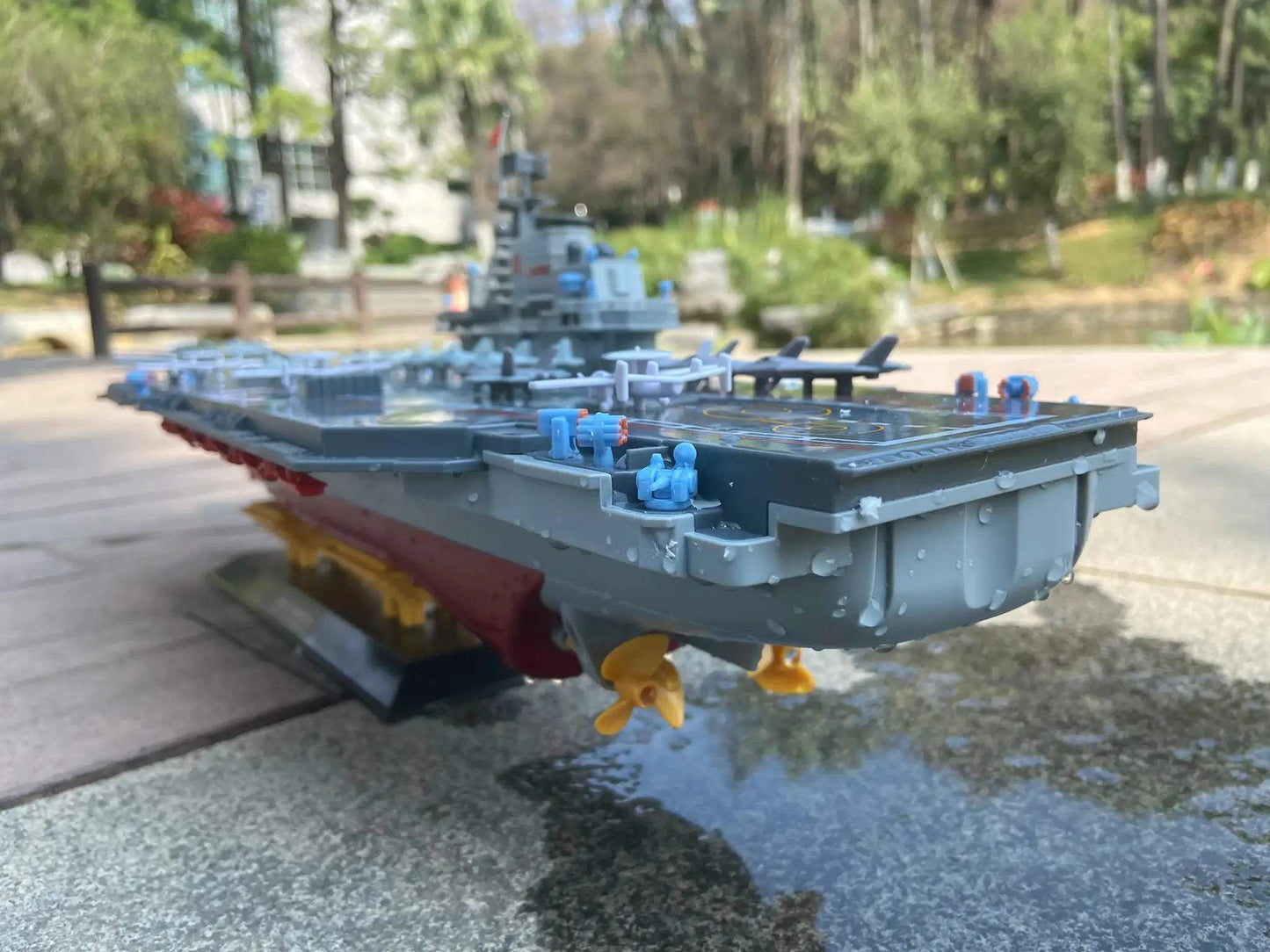  RC Warship Aircraft Carrier Boat Battery Powered Hull -  ToylandEU™