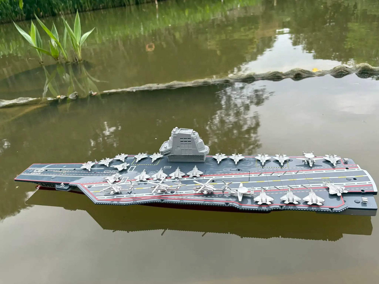  RC Warship Aircraft Carrier Boat Battery Powered Hull -  ToylandEU™