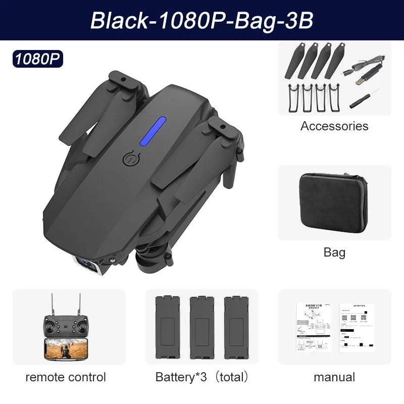 RC XYRC 4K HD Drone with WiFi FPV - Foldable RC Helicopter Adventure - ToylandEU