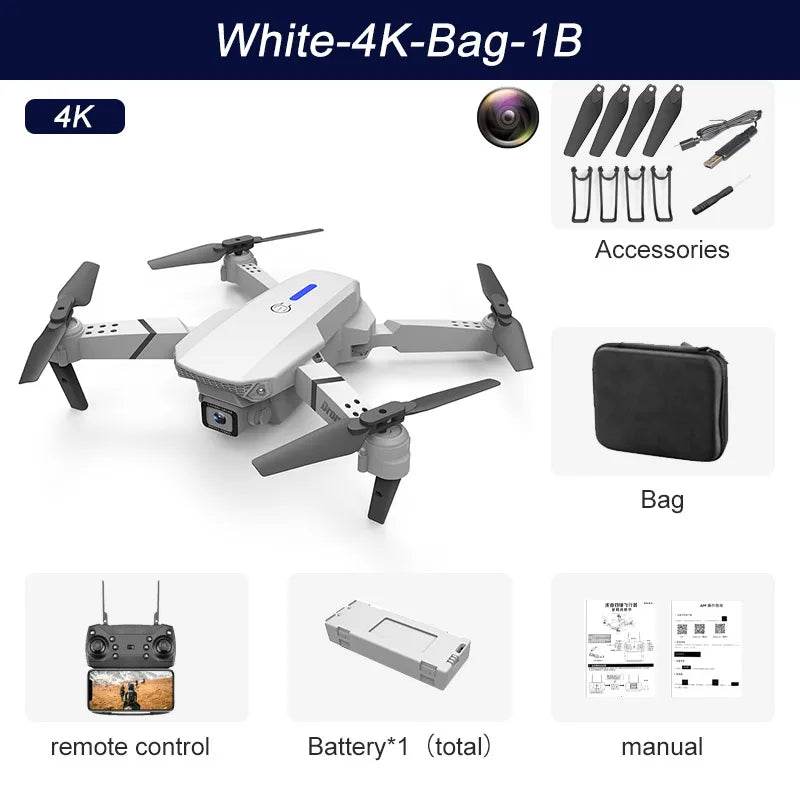 RC XYRC 4K HD Drone with WiFi FPV - Foldable RC Helicopter Adventure - ToylandEU