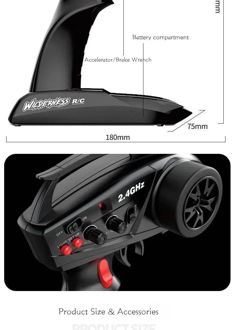 RC YOAINGO 1:10 R1001 Liema 4WD Off-Road Climbing RC Model Car - Remote Control Toy for Kids - ToylandEU