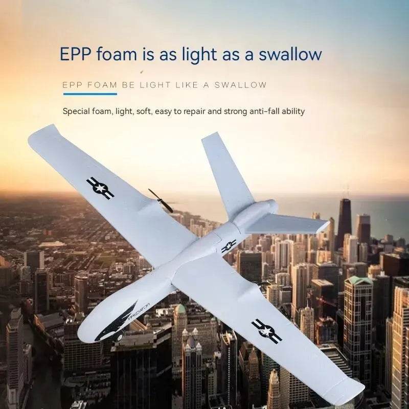 RC Z51 Predator 2.4G RC Glider: Light-Up Hand-Throw Foam Plane Adventure - ToylandEU