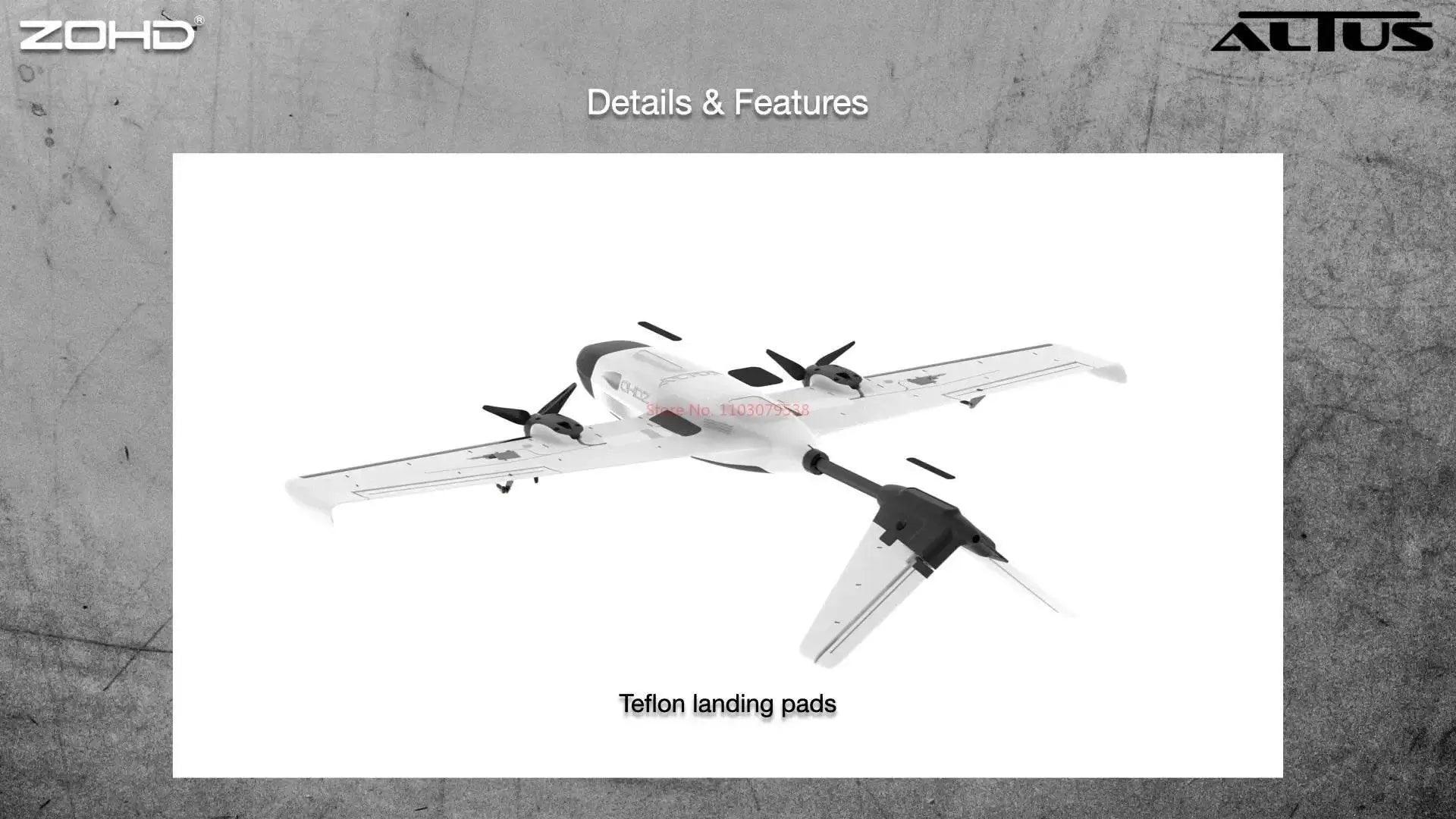  RC ZOHD ALTUS Twin Engine RC Aircraft - 980mm Wingspan, Y3 Modification Ready, Long Endurance Model for Adults -  ToylandEU™