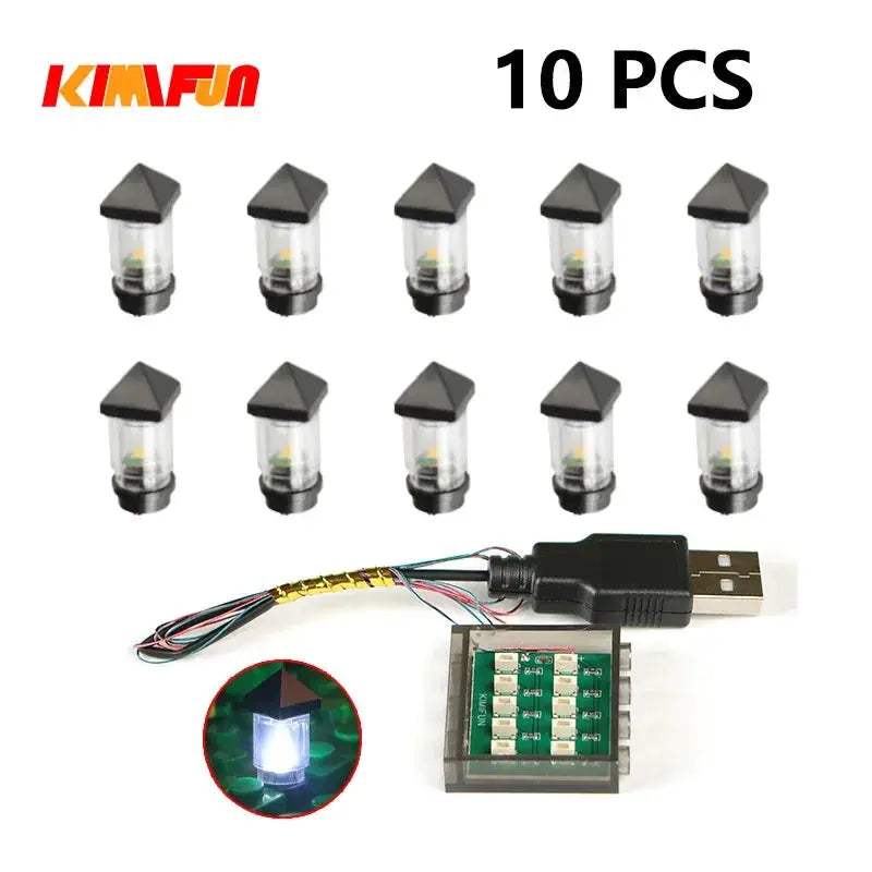 RGB LED LEGO Compatible Building Blocks USB Lamp City Decor - ToylandEU