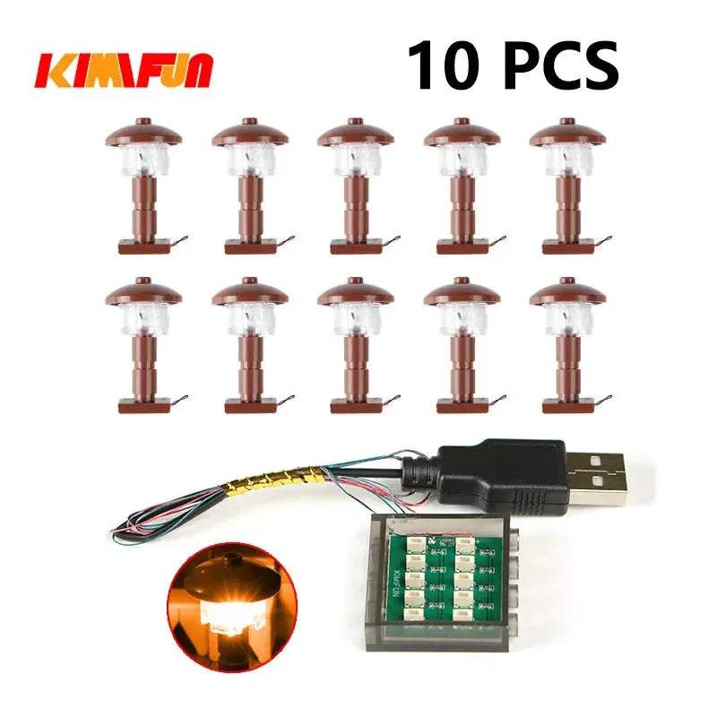 RGB LED LEGO Compatible Building Blocks USB Lamp City Decor - ToylandEU