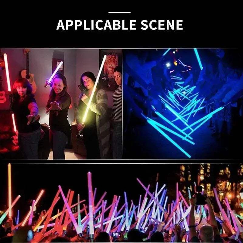 RGB Lightsaber Toy 2In1 Adjustable Sword for Kids Gift - ToylandEU