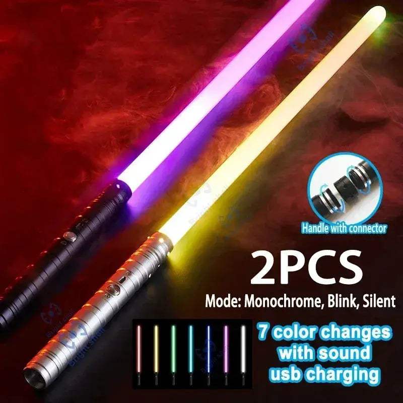 RGB Lightsaber Toy With 15 Color Modes And Sound FX - ToylandEU