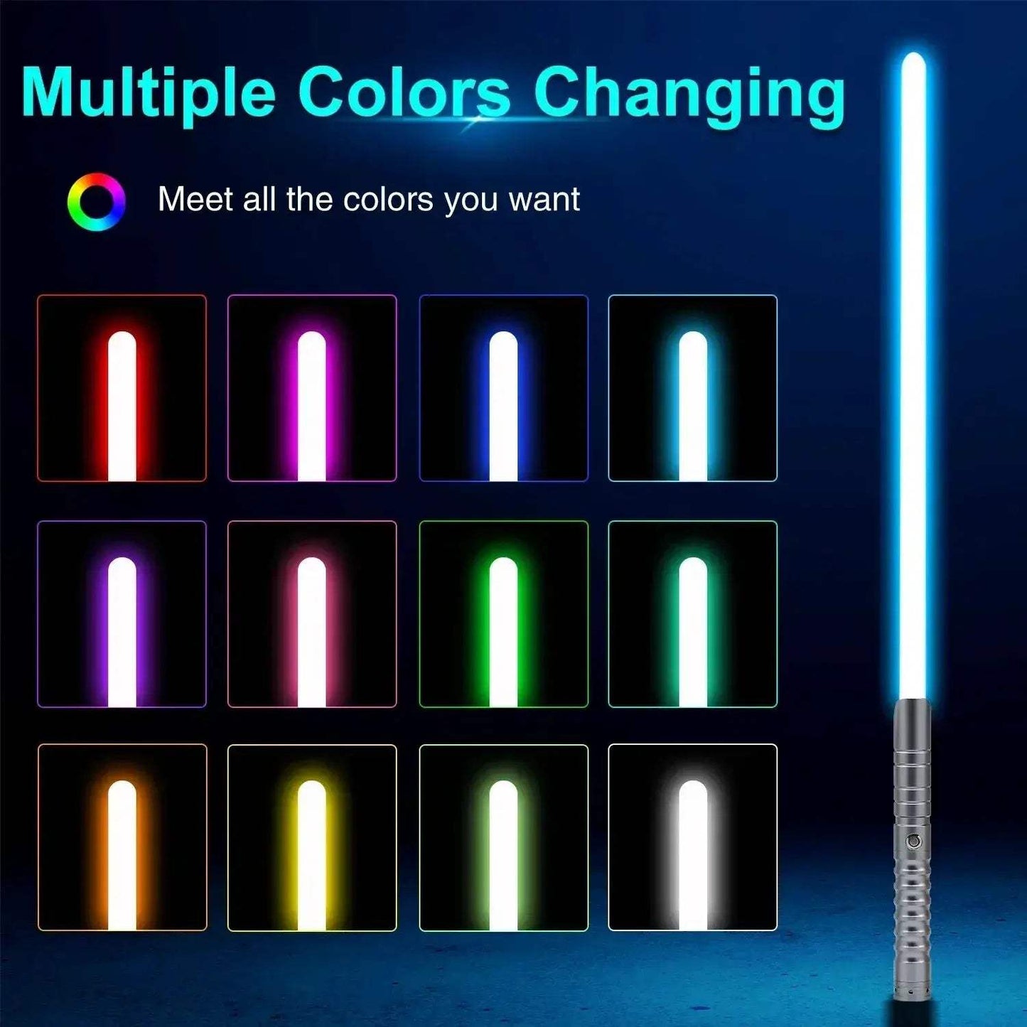 RGB Neo Pixel Lightsaber With Smooth Swing For Cosplay Duels - ToylandEU