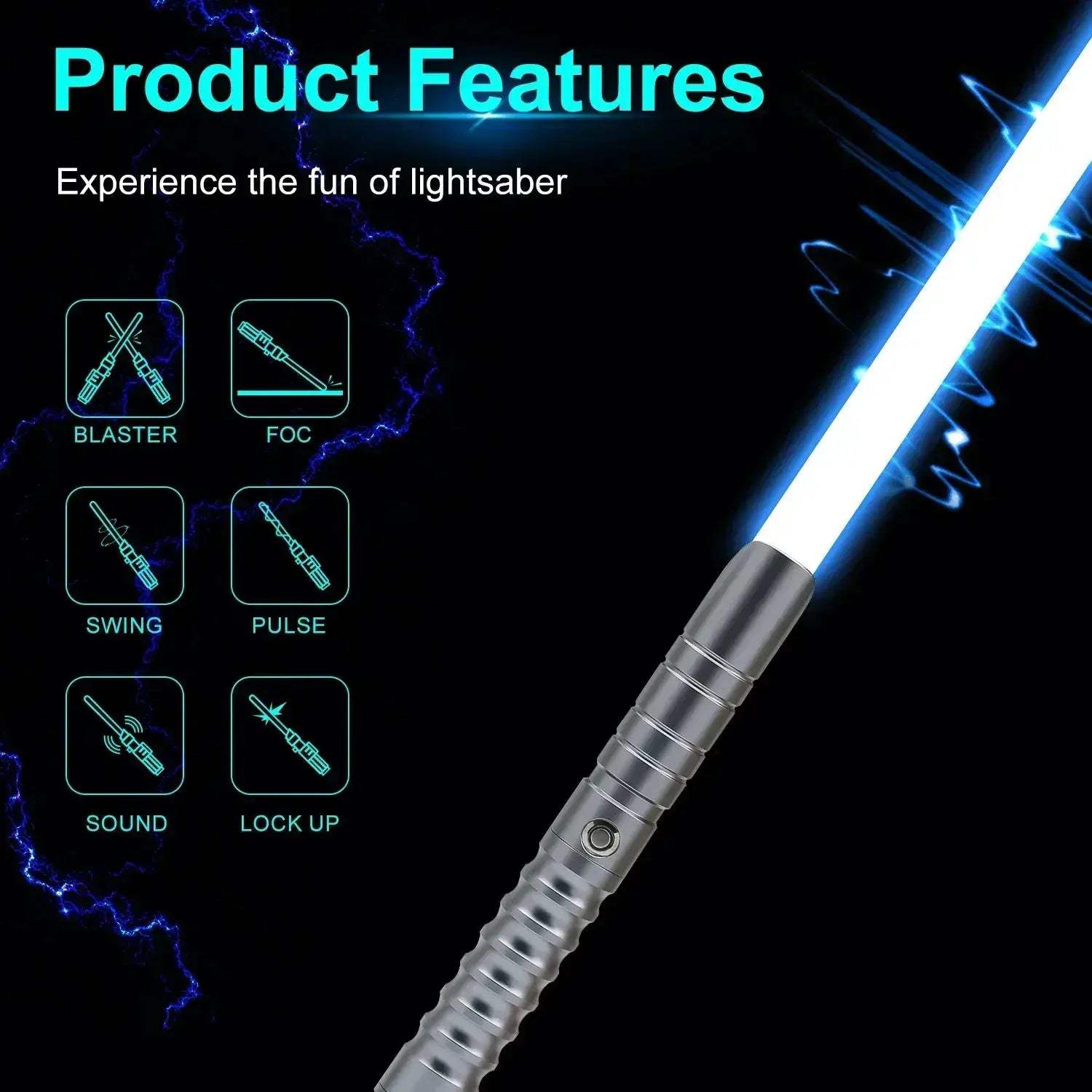 RGB Neo Pixel Lightsaber With Smooth Swing For Cosplay Duels - ToylandEU