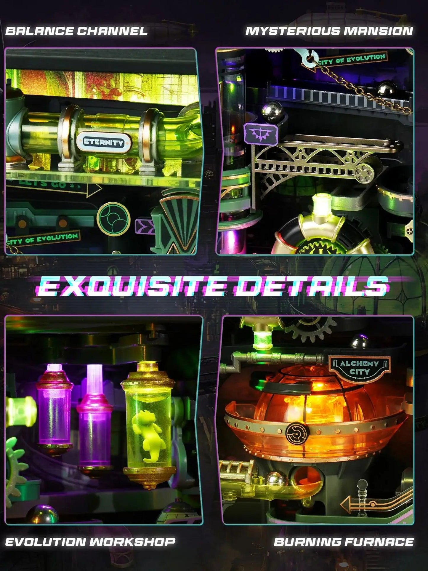 ROKR Alchemy City 3D Puzzle | Pinball Track | Toylandeu™