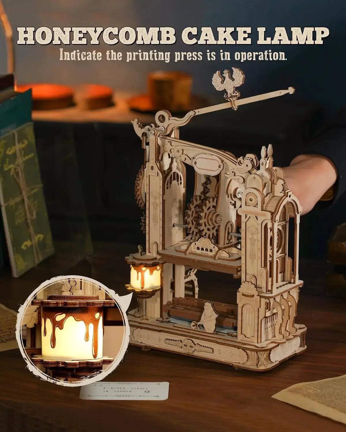  ROKR Classic 3D Wooden Puzzle Printing Press Kit CE -  ToylandEU™