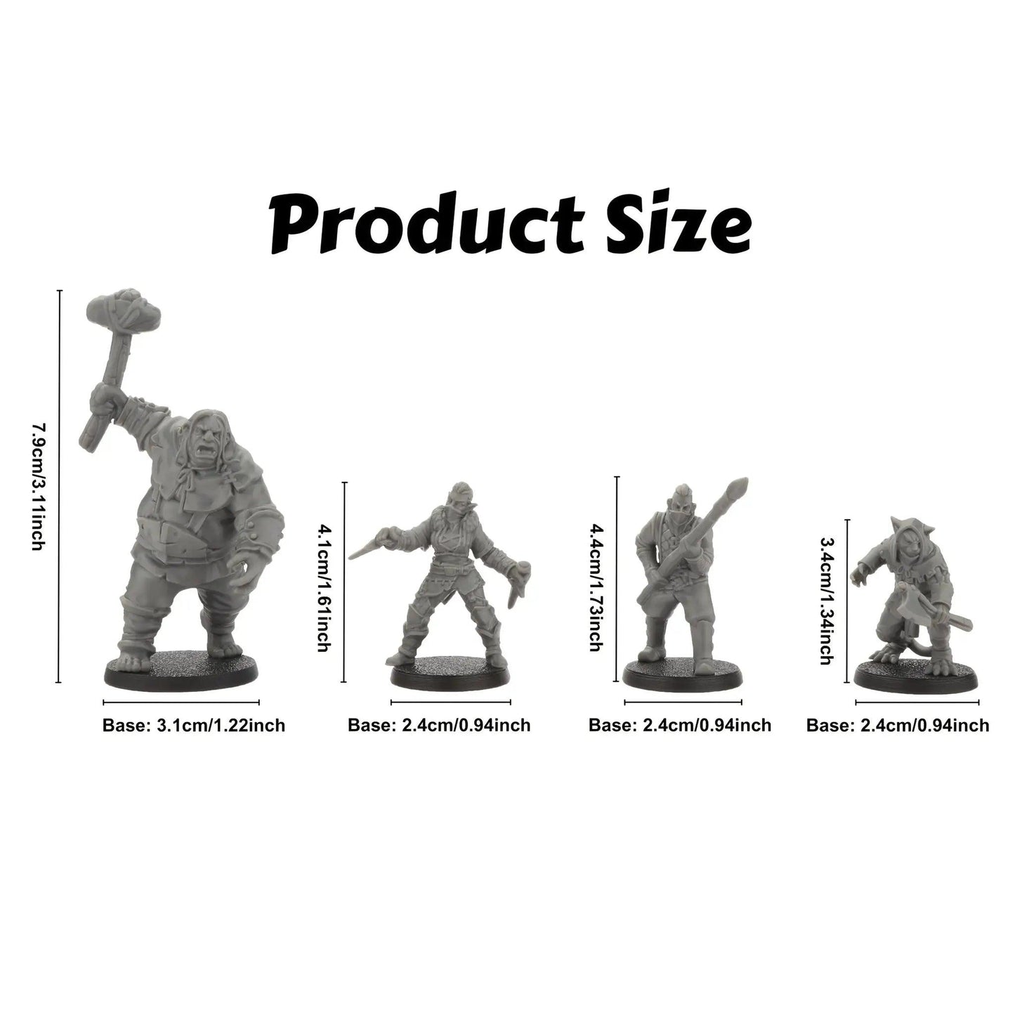  RPG Bandit Miniatures Set Of 4 For TTRPG Campaigns -  ToylandEU™