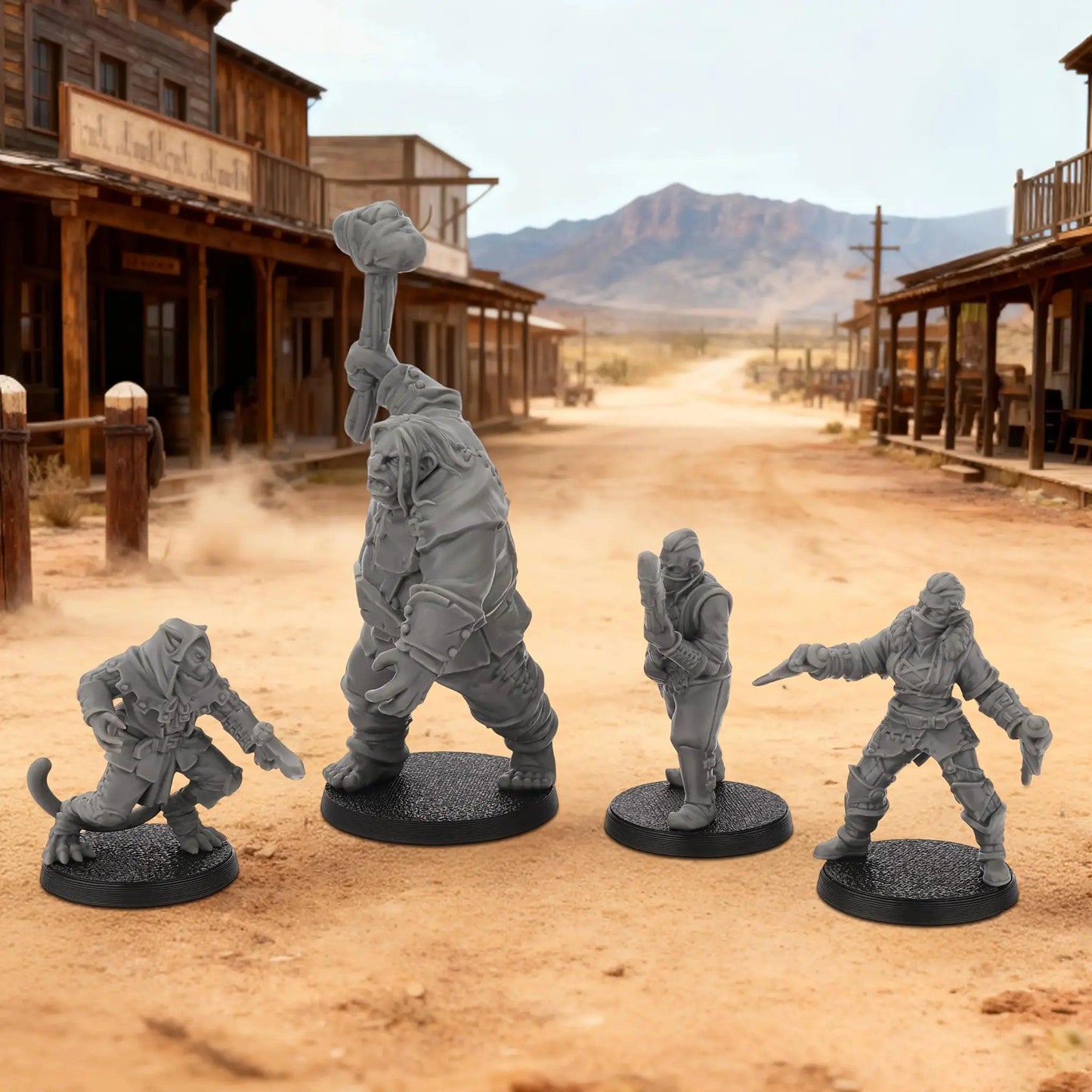  RPG Bandit Miniatures Set Of 4 For TTRPG Campaigns -  ToylandEU™