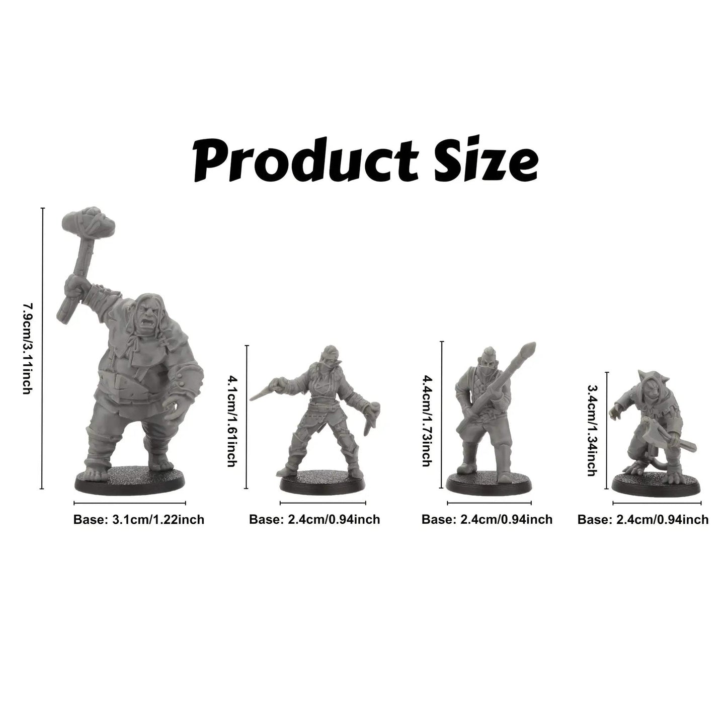  RPG Bandit Miniatures Set Of 4 For TTRPG Campaigns -  ToylandEU™