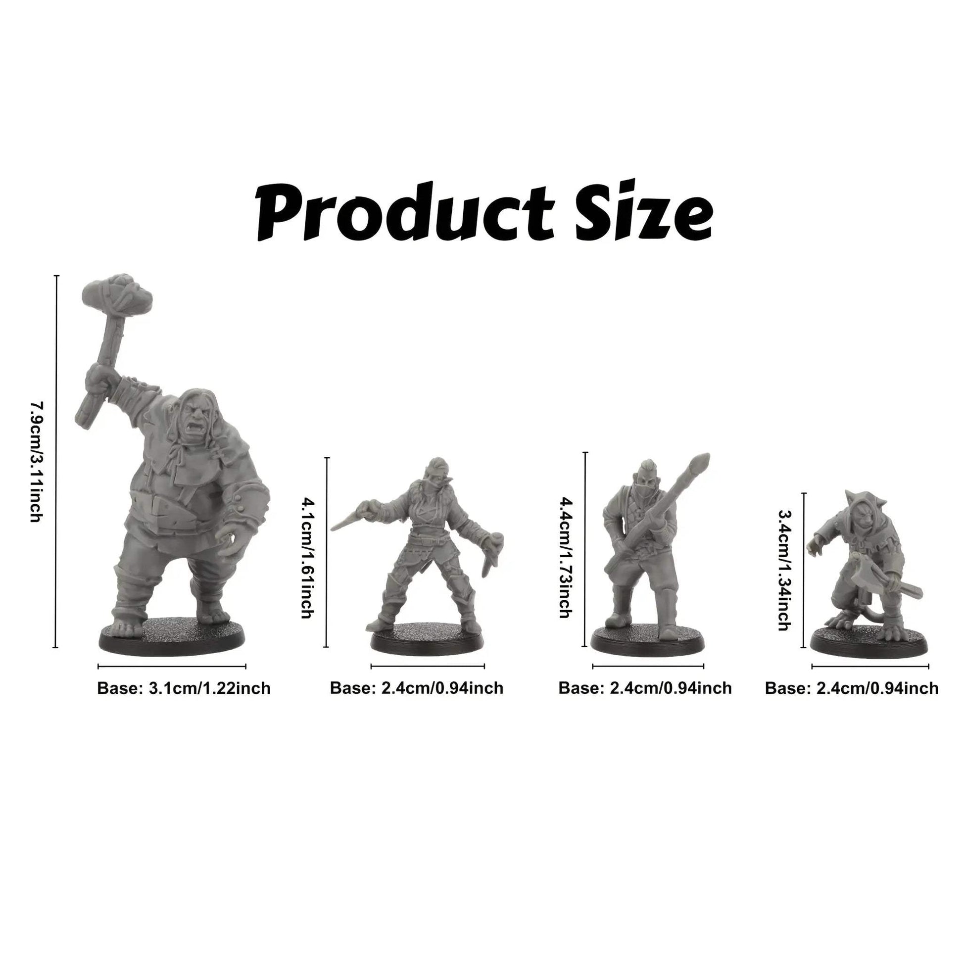  RPG Bandit Miniatures Set Of 4 For TTRPG Campaigns -  ToylandEU™