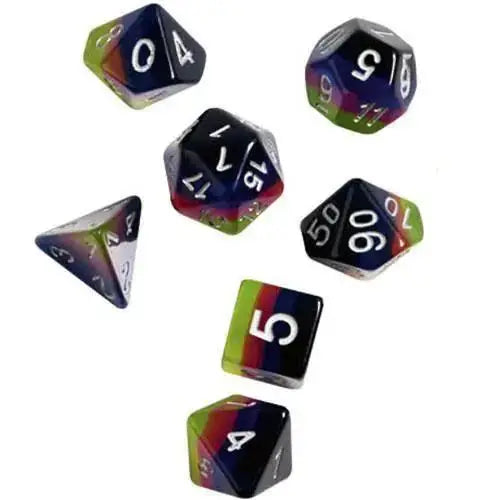 RPG Dice Set Polyhedral Pink Green Blue With Bonus D20 - ToylandEU