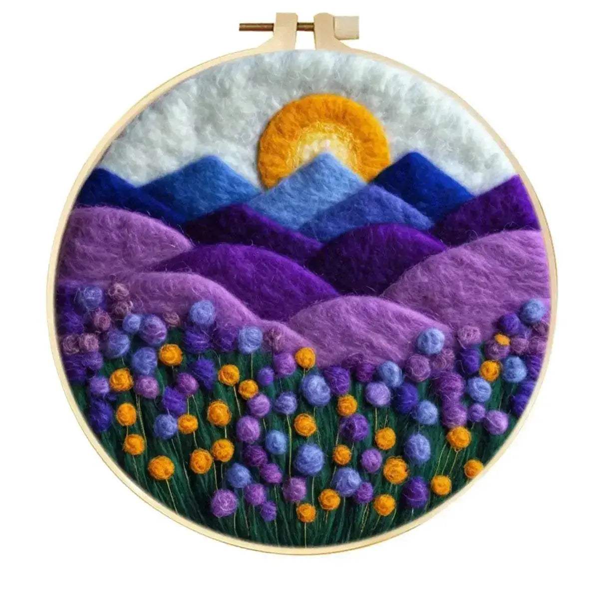 RUOPOTY Landscape Pattern Needle Felting Kit for Beginners DIY Wool Needle Felting Starter Set for Home Decoration - ToylandEU